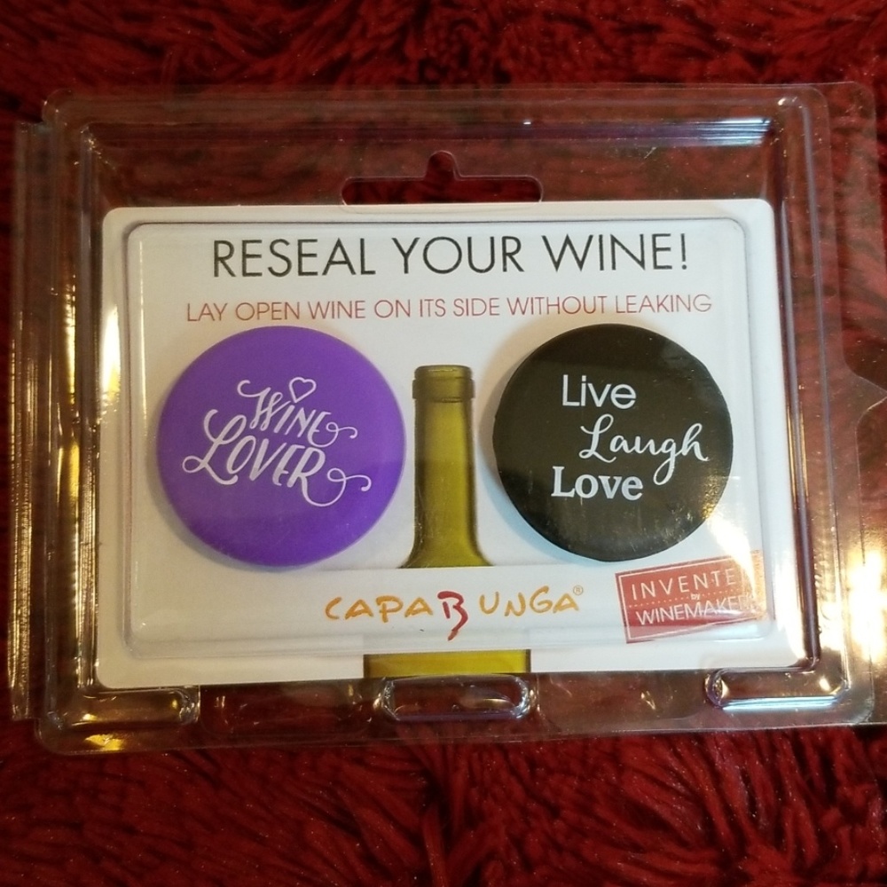 Capabunga resealing wine tops